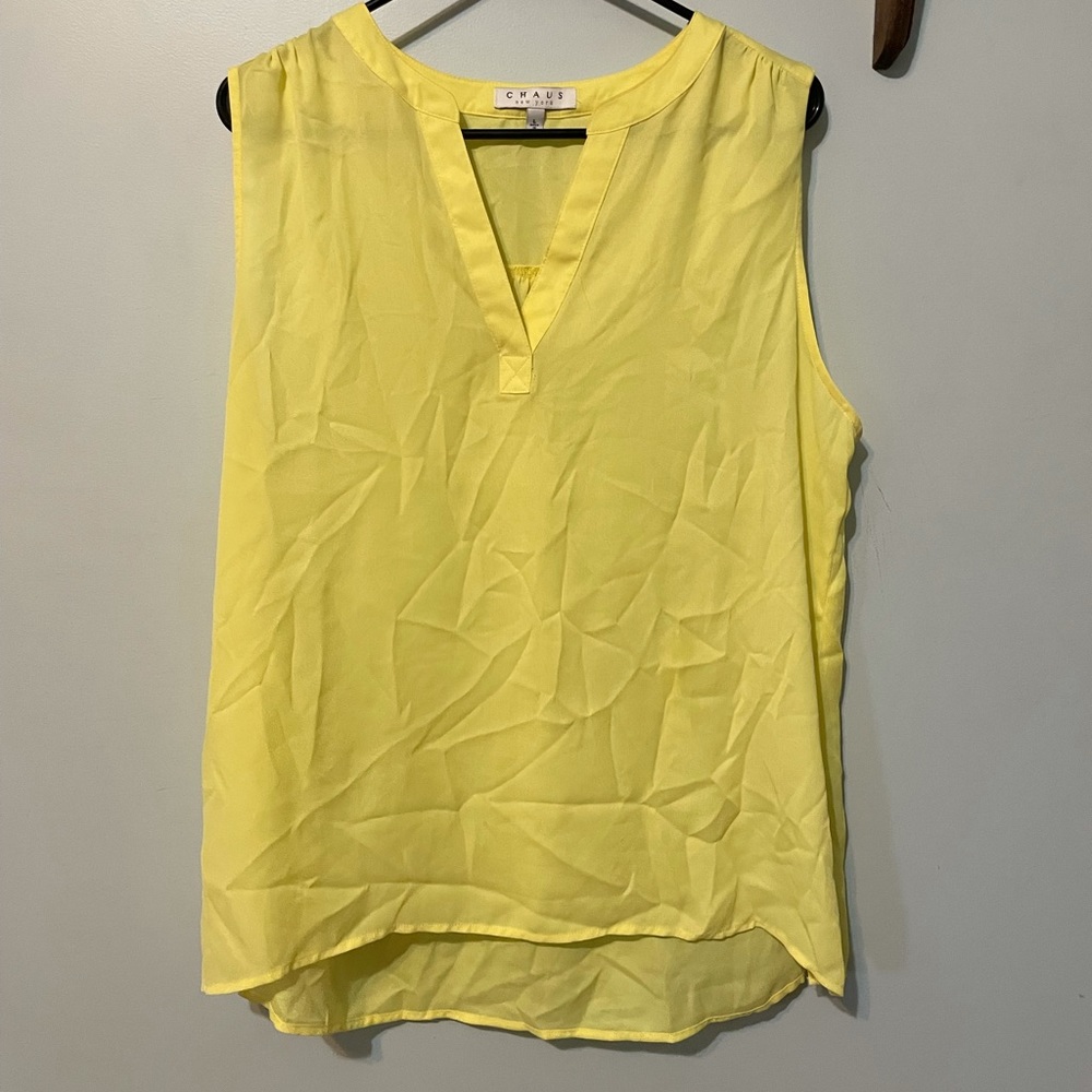 Bright yellow dress shirt